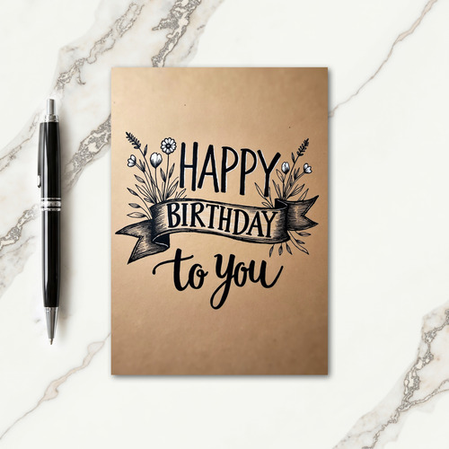 Joyful Hand Lettered Card
