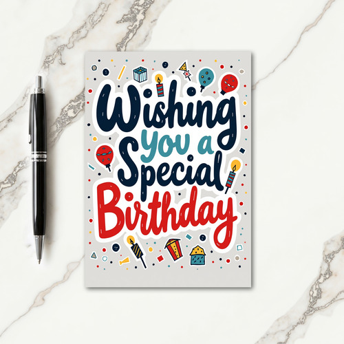 Joyful Handcrafted Birthday Card