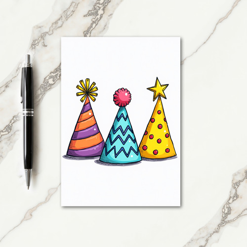 Joyful Hats Birthday Card