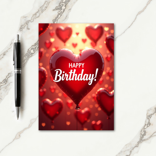 Joyful Heart Balloon Card