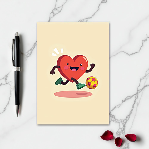 Joyful Heart Football Fun Card