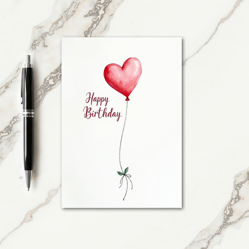 Joyful Heart Watercolor Card
