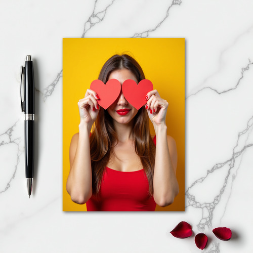 Joyful Hearts Portrait Card