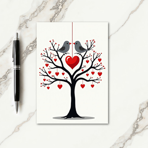 Joyful Hearts Tree Card