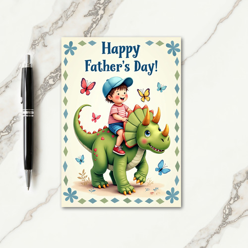 Joyful Herbivore Fathers Day Card