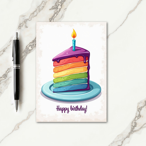Joyful Illustration Birthday Card