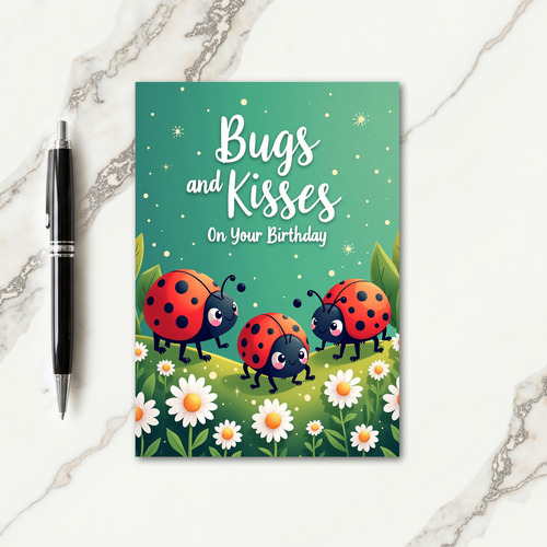 Joyful Insect Trio Card