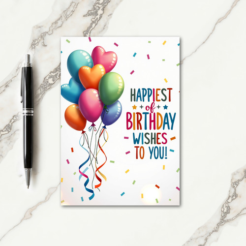 Joyful Iridescent Sphere Card