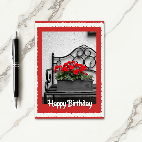Joyful Iron Bench Card