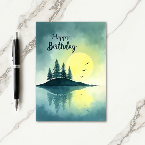Joyful Island Birthday Card