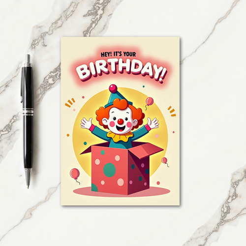 Joyful Jester Birthday Card