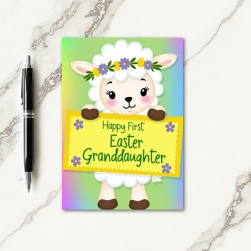 Joyful Lamb Milestone Card
