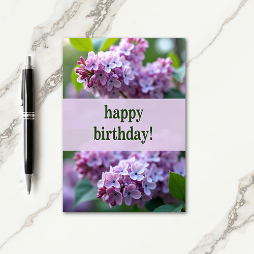 Joyful Lavender Blossom Card