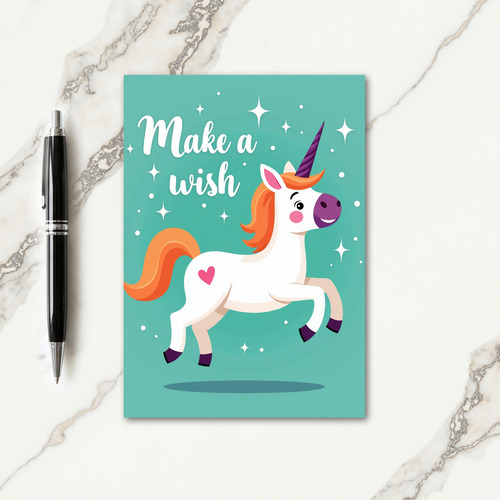 Joyful Leaping Equine Birthday Card