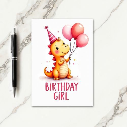 Joyful Lizard Party Card