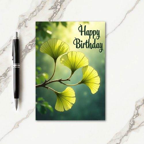 Joyful Luminous Leaves Card
