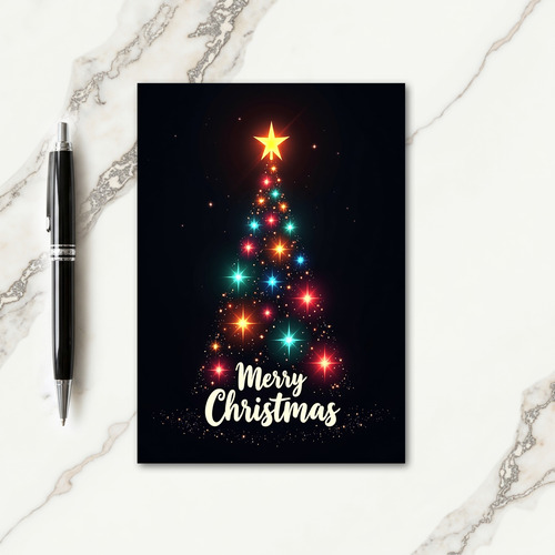 Joyful Luminous Tree Card