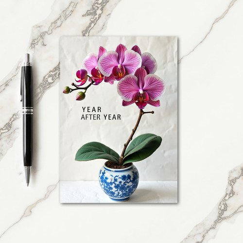 Joyful Magenta Bloom Card