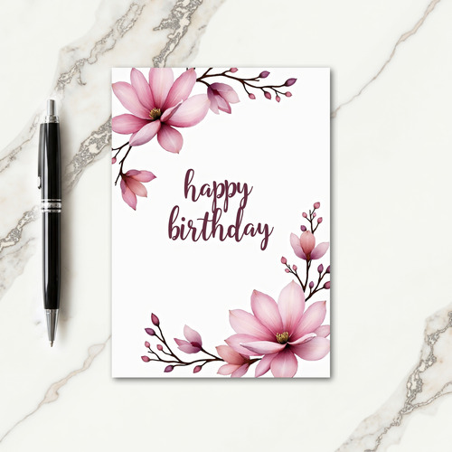 Joyful Magnolia Bloom Card