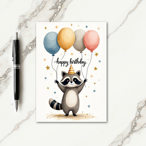 Joyful Masked Creature Card