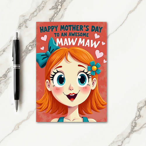 Joyful Maw Maw Mothers Day Card