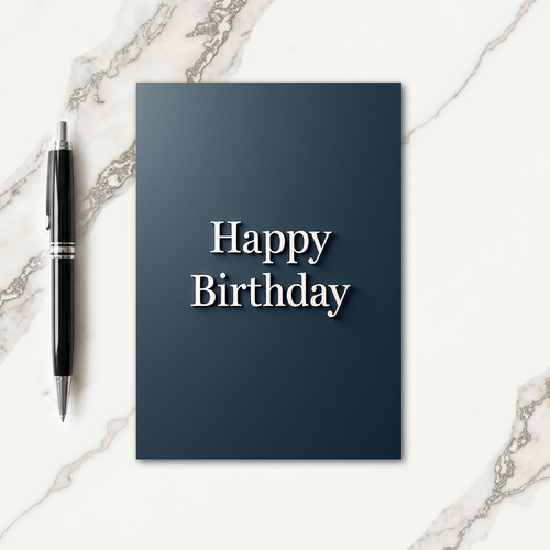 Joyful Minimalist Birthday Card