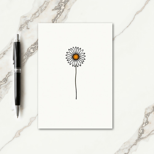 Joyful Minimalist Flower Card