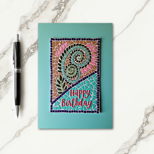 Joyful Mosaic Birthday Card