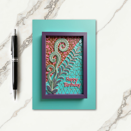 Joyful Mosaic Floral Card