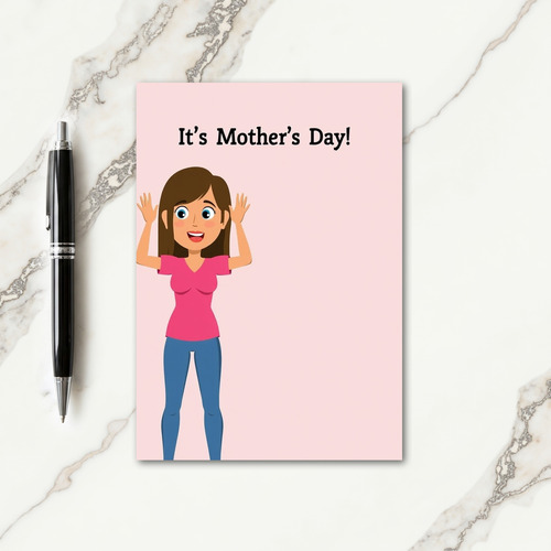 Joyful Mother Illustration Card