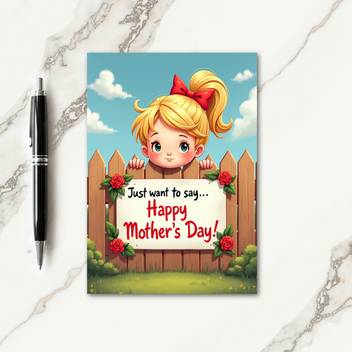 Joyful Mothers Day Child Card