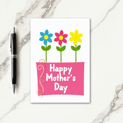 Joyful Mothers Day Floral Card