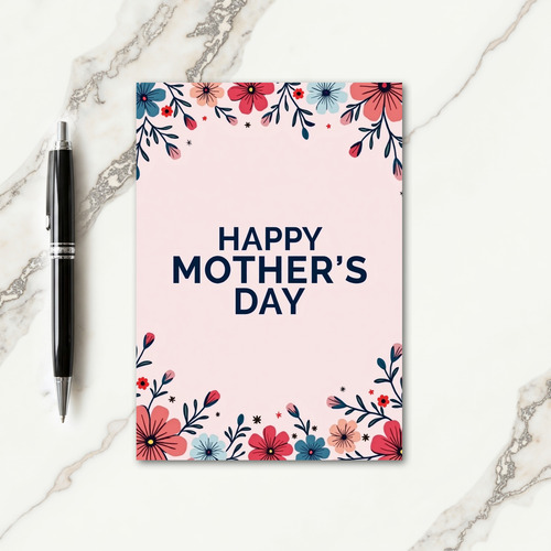 Joyful Mothers Day Flower Card