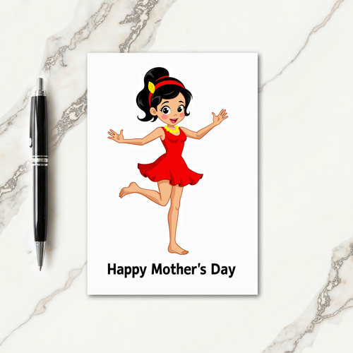 Joyful Mothers Day Illustration Card