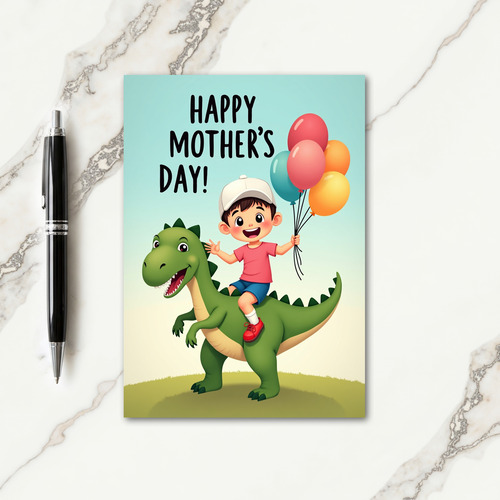 Joyful Mothers Day Reptile Ride Card