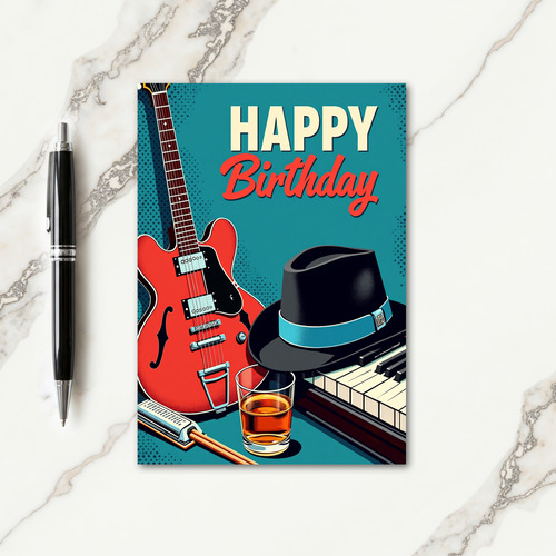 Joyful Music Birthday Card