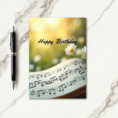 Joyful Notes Birthday Card
