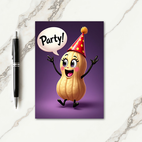 Joyful Nut Hat Birthday Card