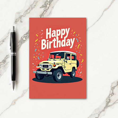 Joyful Off Road Birthday Card