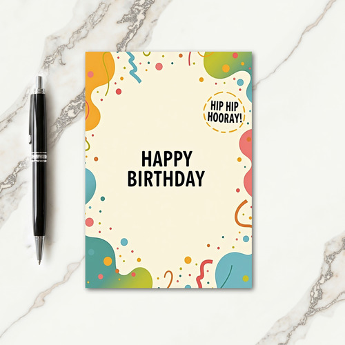 Joyful Organic Birthday Card