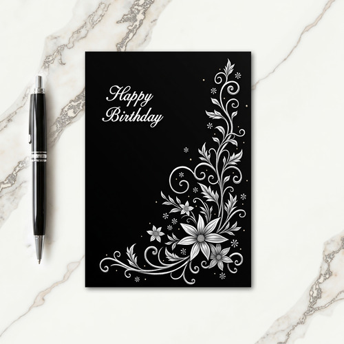 Joyful Ornate Birthday Card
