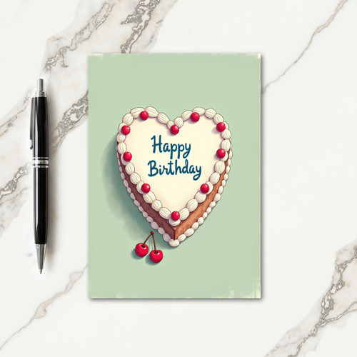 Joyful Painterly Cake Card