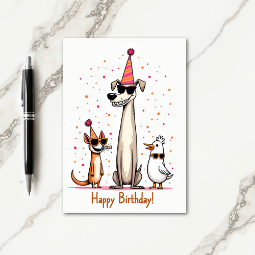 Joyful Party Animals Card