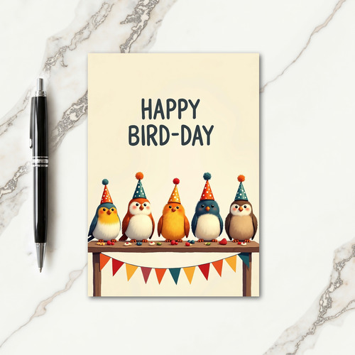 Joyful Party Bird Card