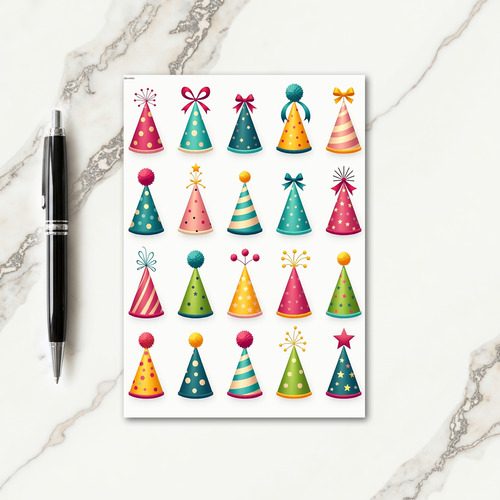 Joyful Party Hat Birthday Card