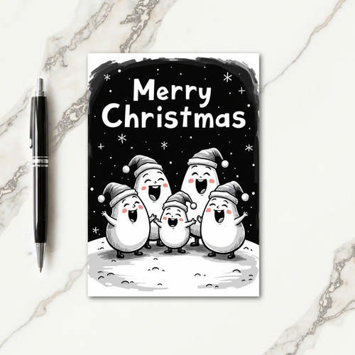 Joyful Pebble Family Christmas Card