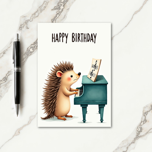 Joyful Piano Creature Card