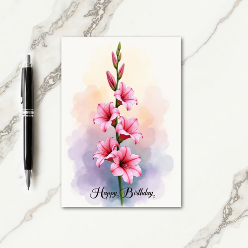 Joyful Pink Bloom Card