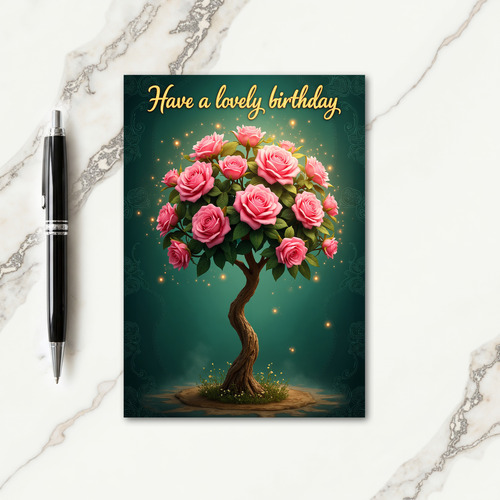 Joyful Pink Blossoms Card