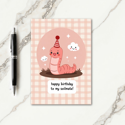 Joyful Pink Creature Card